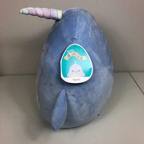Squishmallow Naomi The Narwhal Plush 16” 2021 Christmas Stuffed Animal Toy New - Picture 8 of 12